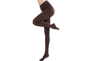 CozyWow Run Resistant 80D Soft Solid Color Semi Opaque Footed Tights High Waist