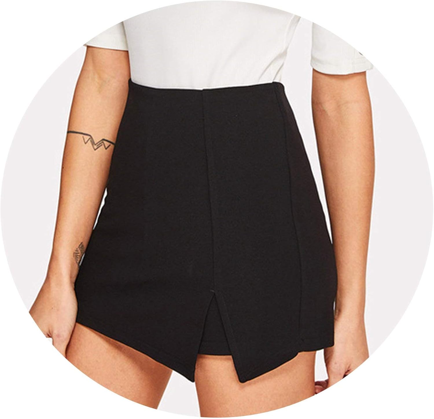 black work shorts womens