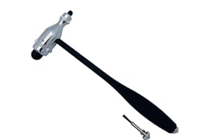 Cross Canada® 11-351 Tromner Neurological Reflex Hammer with Pointed end and Built-in Brush for Clinical Diagnostic and Testi