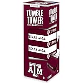 MasterPieces Game Day - NCAA Texas A&M Aggies - Officially Licensed Tumble Tower, Real Wood Blocks