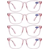WEMOOTANTS 4 PACKS Blue Light Blocking Reading Glasses Women 1.0 1.25 1.5 1.75 2.0 2.25 2.5 2.75 3.0 3.5 4.0 5.0 6.0