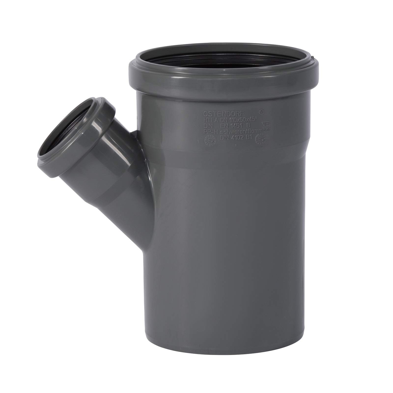 Ostendorf K11477-003 HTsafe HT Branch, Gray, DN110/50/45 Grad