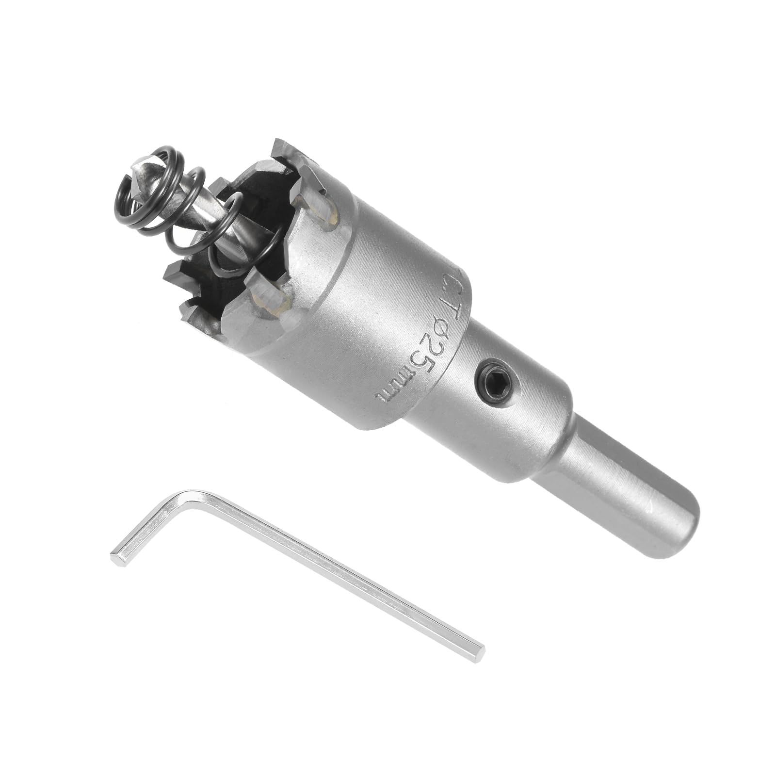 CoCud Carbide Hole Saw, 1 Inch/25mm Diameter, Metal Steel Hole Cutters Drill Bits - (Applications: for Metal Wood), 1-Pieces