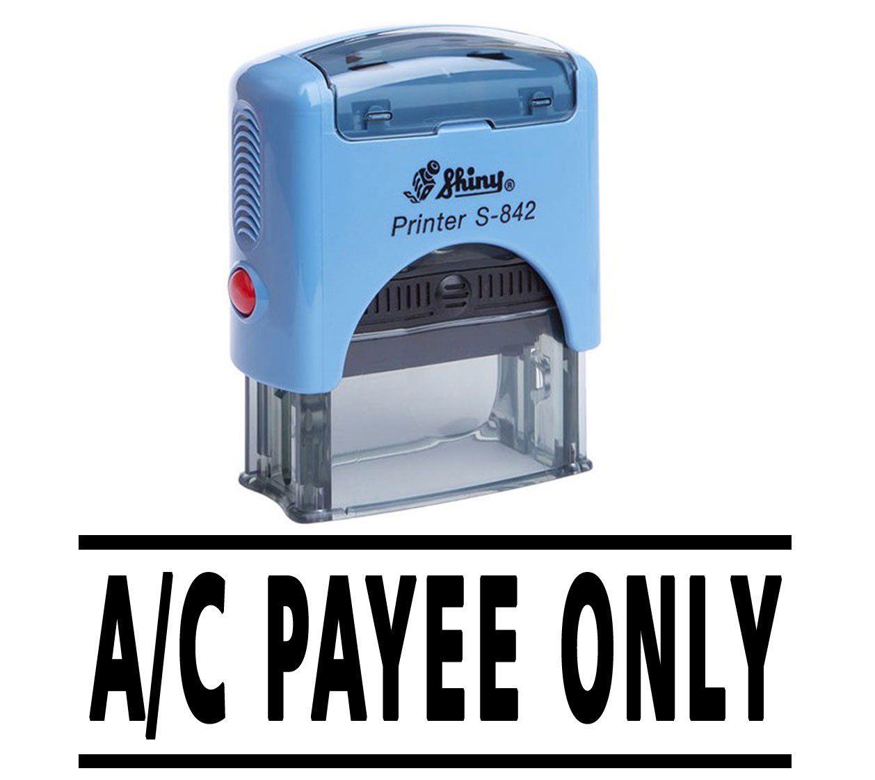 A/C Payee ONLY Self Inking Rubber Stamp Office Stationary Custom Shiny Stamp
