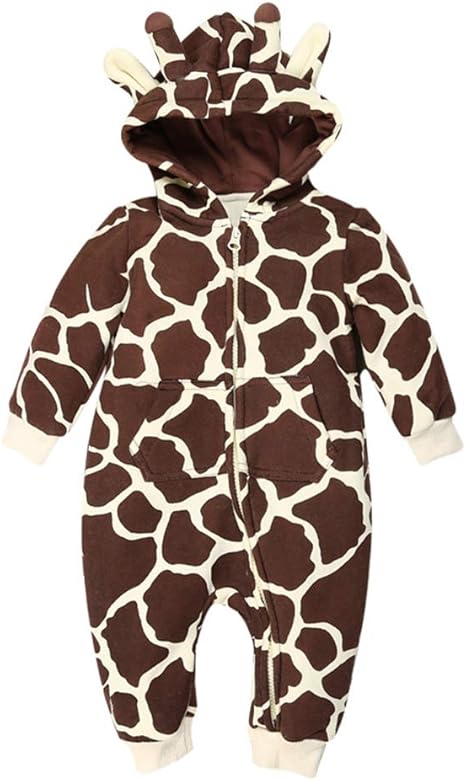 Amazon Co Jp 赤ちゃん暖かいクロールスーツ 秋と冬の満月新生児の服装 厚い暖かい冬の長袖のフード付きの赤ちゃんスーツzddab ホーム キッチン