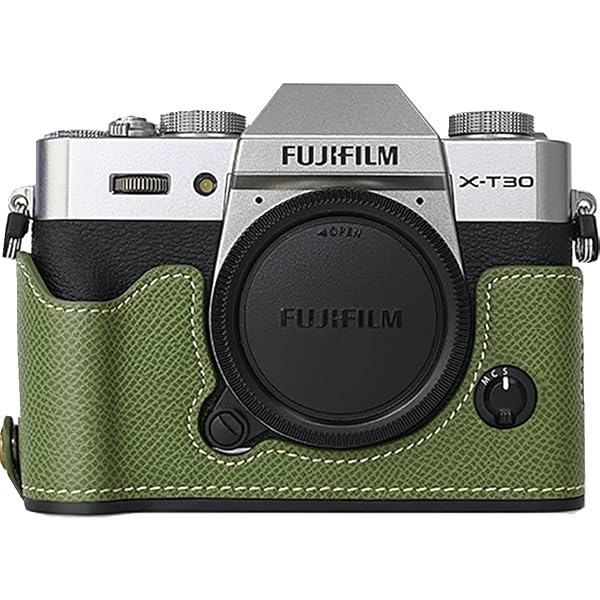 Amazon.com: X-T30 Case, BMAOLLONGB Handmade PU Leather Half Camera