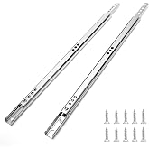 suiwotin 12 Inch Drawer Slides, 0.7" Wide, Pack of 2 | Metal, Ball Bearing, Two Way Slide Track Rail