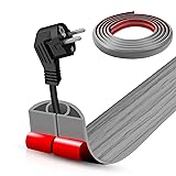 Floor Cord Cover, Floor Cable Cover, Cord Hider Floor, Soft PVC Self Adhesive, Extension Cord Covers For Floor, Prevent Cable Trips,for Offices, Gyms, Exhibitions (Light Brown Wood, 1.97" X 4feet