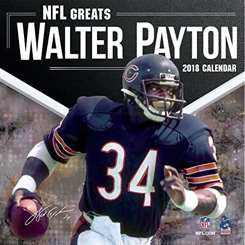 2018 NFL Greats Walter Payton Wall Calendar