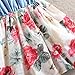 Niyage Girls Princess Dress Sleeveless Denim Tops Floral Tutu Skirts 4T White