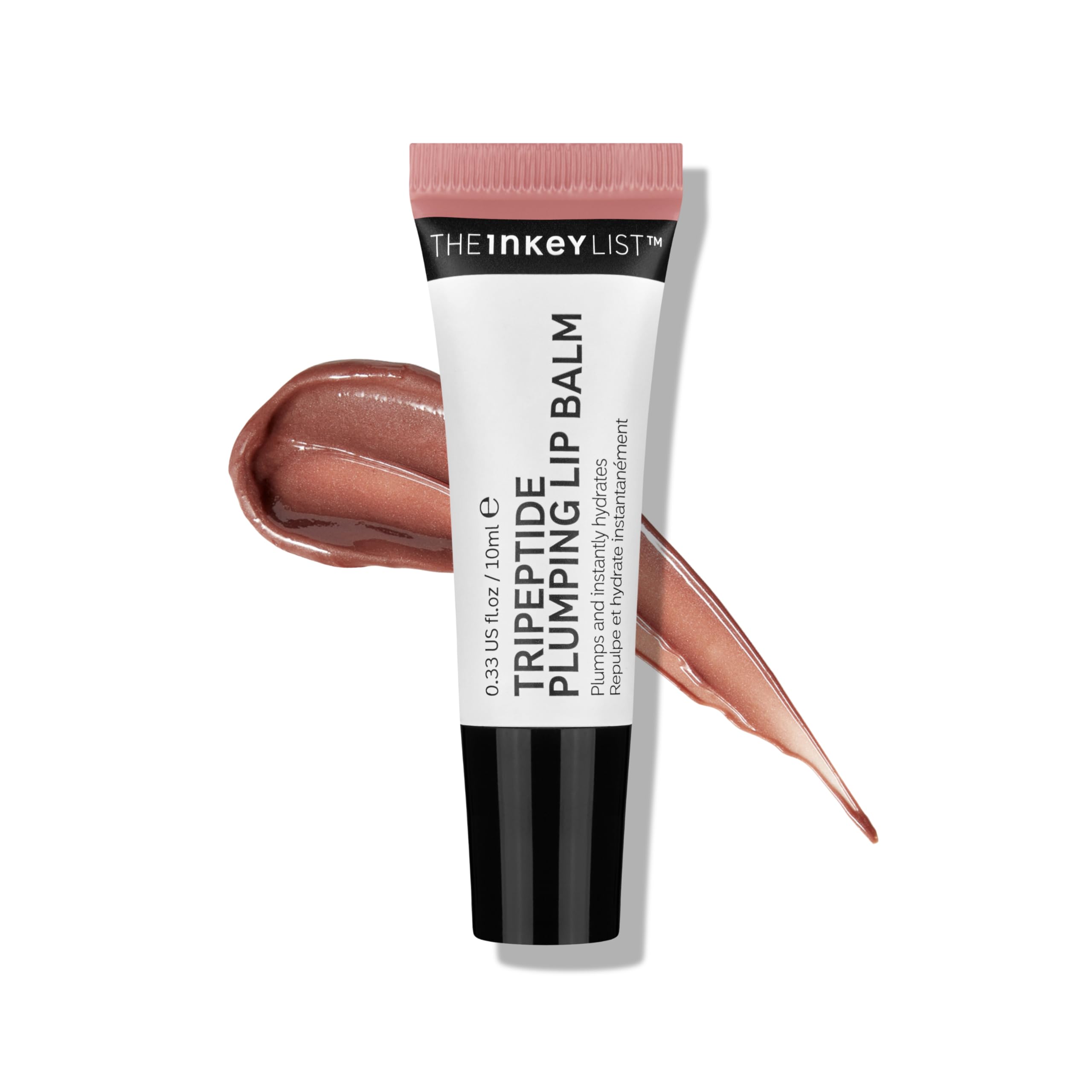 The Inkey List Tripeptide Plumping Lip Balm 10ml, Clinically Proven Plumping Tinted Lip Care, Hydrates Dry Cracked Lips, Vegan & Cruelty Free, Mocha Tint