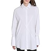 Halston Womens Long Sleeve Dress Shirt Coss Seamed