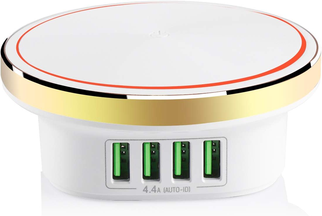 Smart LED Bedside Phone Charger,Bedside Lamp/Nightstand Lamp with 2