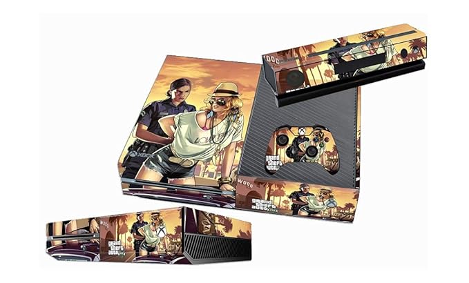 Elton Gta V Grand Theft Auto 5 Theme Skin Sticker Cover For Xbox One Console Kinect Controllers Video Game Amazon In Video Games