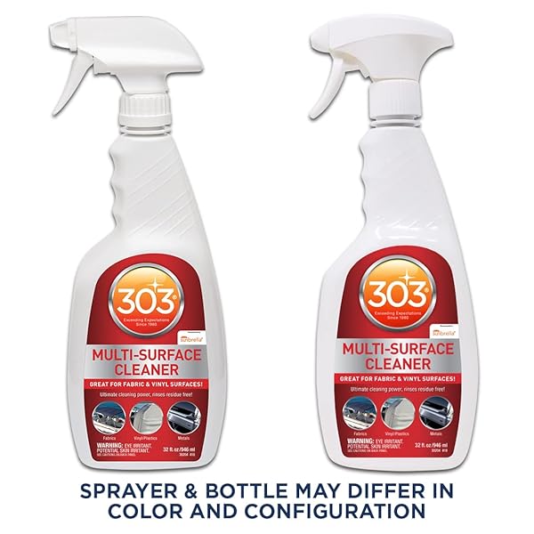 303 MULTI-SURFACE CLEANER – SAFELY CLEANS ALL WATER SAFE SURFACES – ULTIMATE CLEANING POWER – RINSES RESIDUE FREE – RECOMMENDED BY SUNBRELLA, 32 FL. OZ. (30204)
