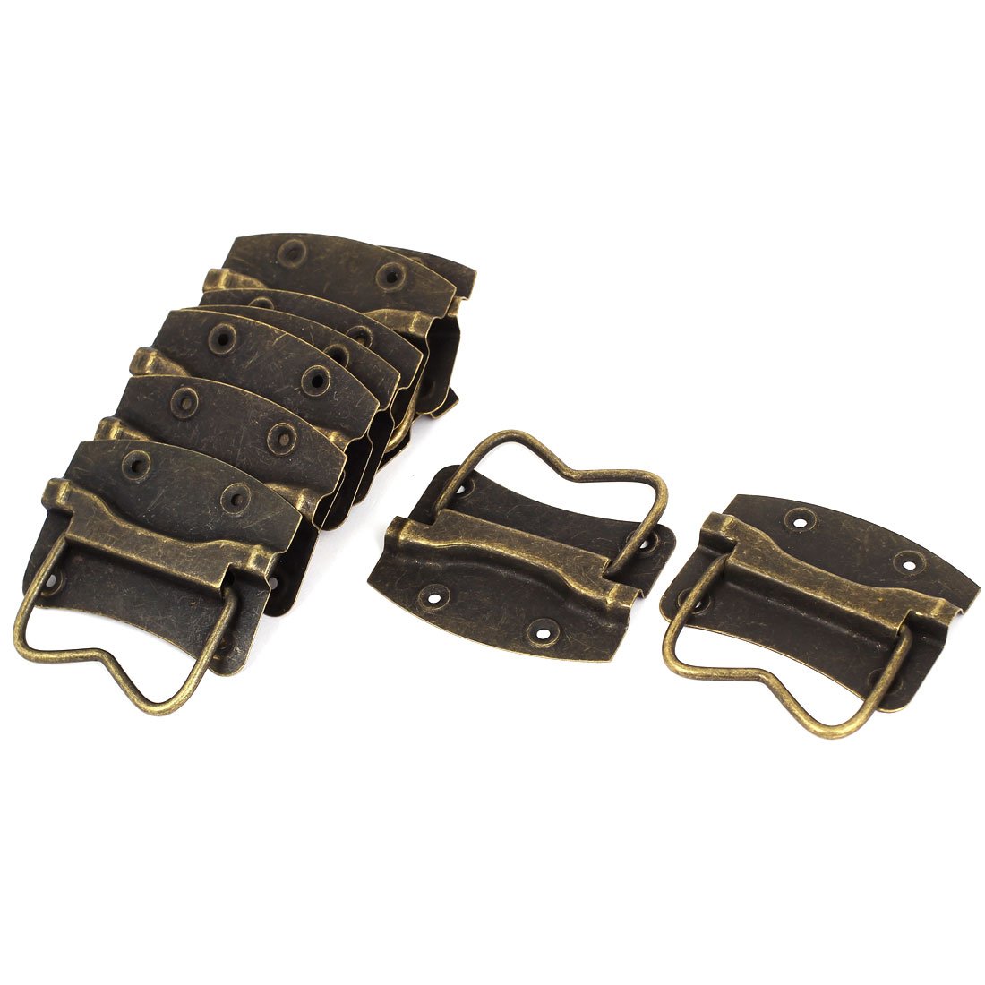 Uxcell - a15080400ux0152eu a15080400ux0152 Wooden Drawer Case Box Crate Chest Pull Ring Handles Bronze Tone 10pcs (Pack of 10)