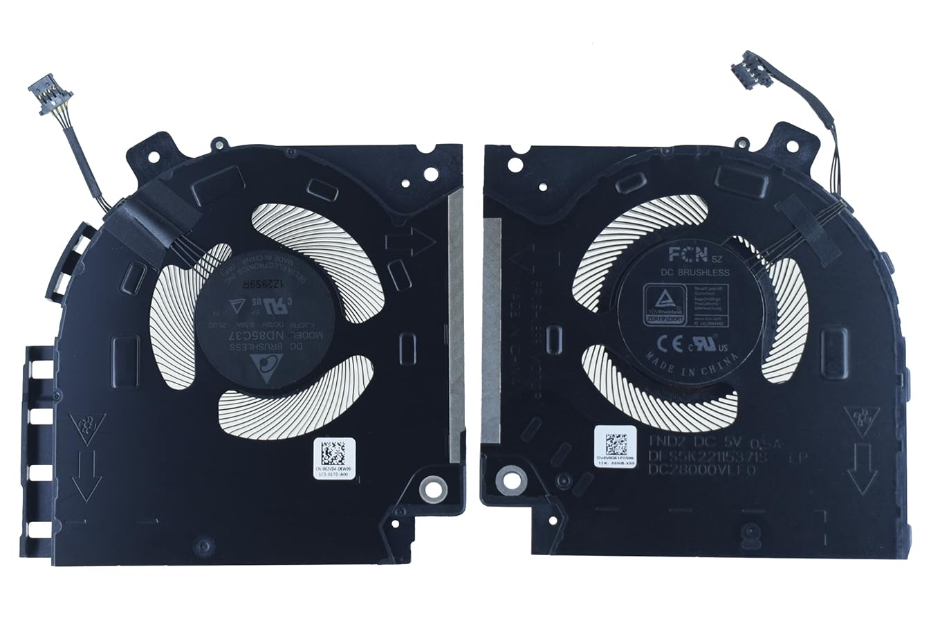 Photo 1 of Sicastar New CPU + GPU Fans (The Main Fan) for Dell Alienware X15 R1 R2 (RTX30), X15 R1, X15 R2, P111F DC5V Series Cooling Fan 082VD4 0V0G61