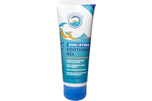 STREAM 2 SEA Stream2Sea Sun & Sting Aloe Soothing Gel for Face & Body, Organic Aloe Vera Gel for Sunburn Relief, Travel Size Aloe Vera Gel for Skin, Natural After Sun Care, Pure Aloe After Sun Gel, 2.5 Fl oz