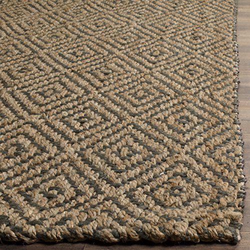 SAFAVIEH Natural Fiber Collection 4' x 6' Grey NF181D Handmade Premium
