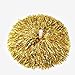 CRIVERS 12pc Cheerleader Pompoms for Ball Dance Fancy Dress Night Party Sports (Gold)