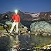 ZUKVYE Flashlight Cree LED Headlamp with Red Waterproof Head Light for Running, Camping, Reading, Kids, DIY & More-4 AAA Batteries Inclu 4 Included(Black)