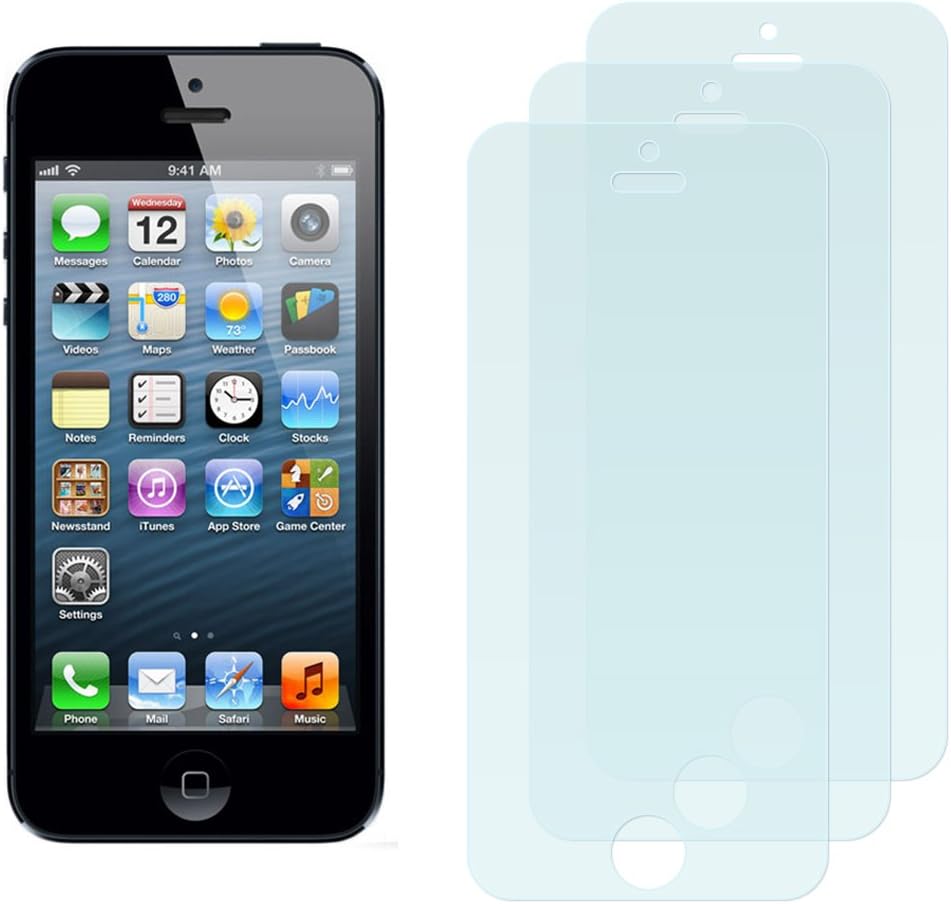 3 x Filmex Screen Protectors for Apple iPhone SE / 5 / 5S - Anti Glare (Matte), Premium Quality Japan PET material, Installation Kit, Lifetime Warranty