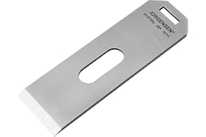 JORGENSEN NO.60-1/2 Block Plane Blade - for Low Angle Adjustable Mouth Block Plane, Professional Level O1 Steel, High Hardness & Long Edge Retention, 3mm Thickness Replacement Blade