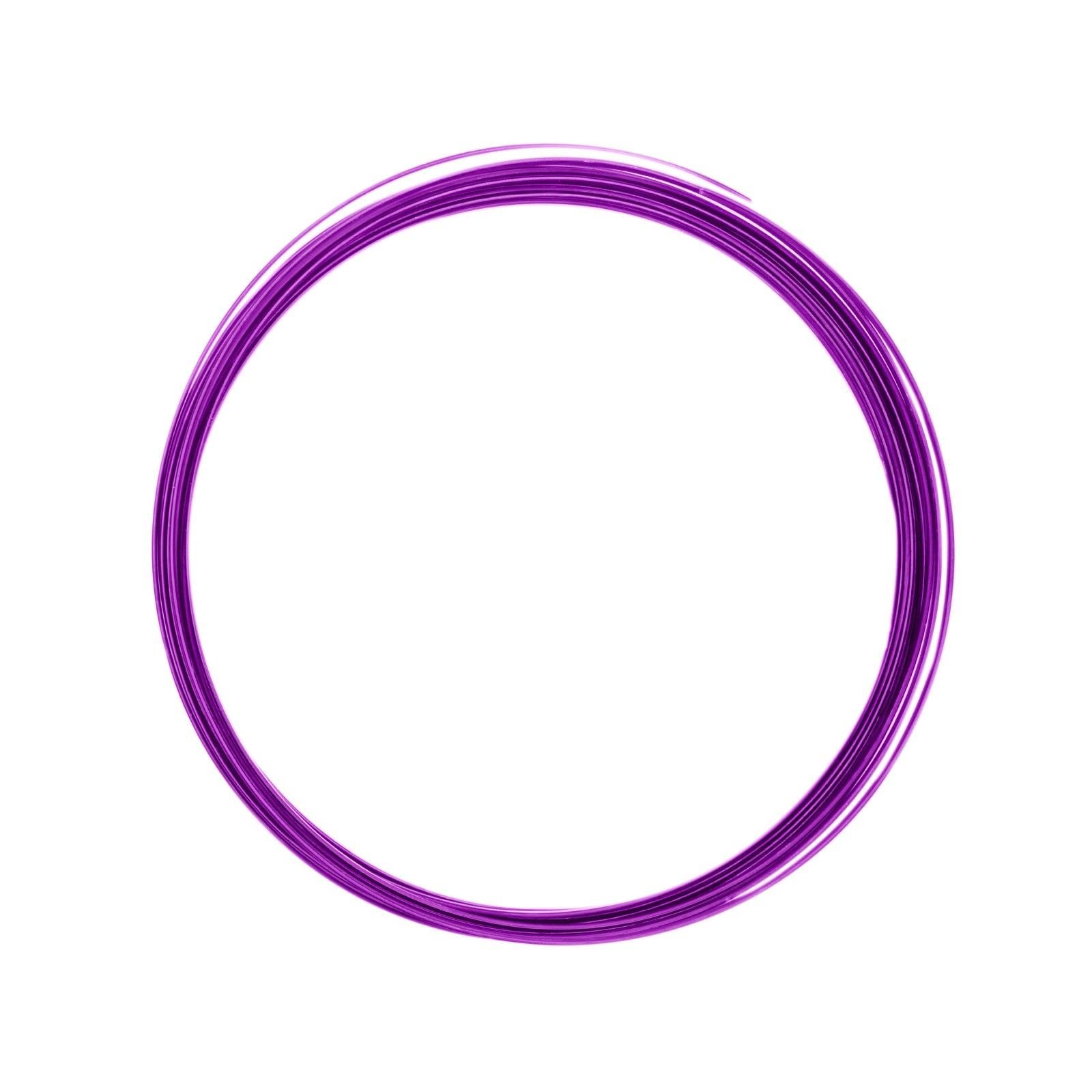 Vaessen Creative Aluminium Craft Wire Flat 0.2" (5 mm) x 0.04" (1 mm) x 0.14" (3,5 mm) Lavender (Purple) - Flexible Metallic Wire for Crafting, Flower Arranging, Jewellery Making and Modelling