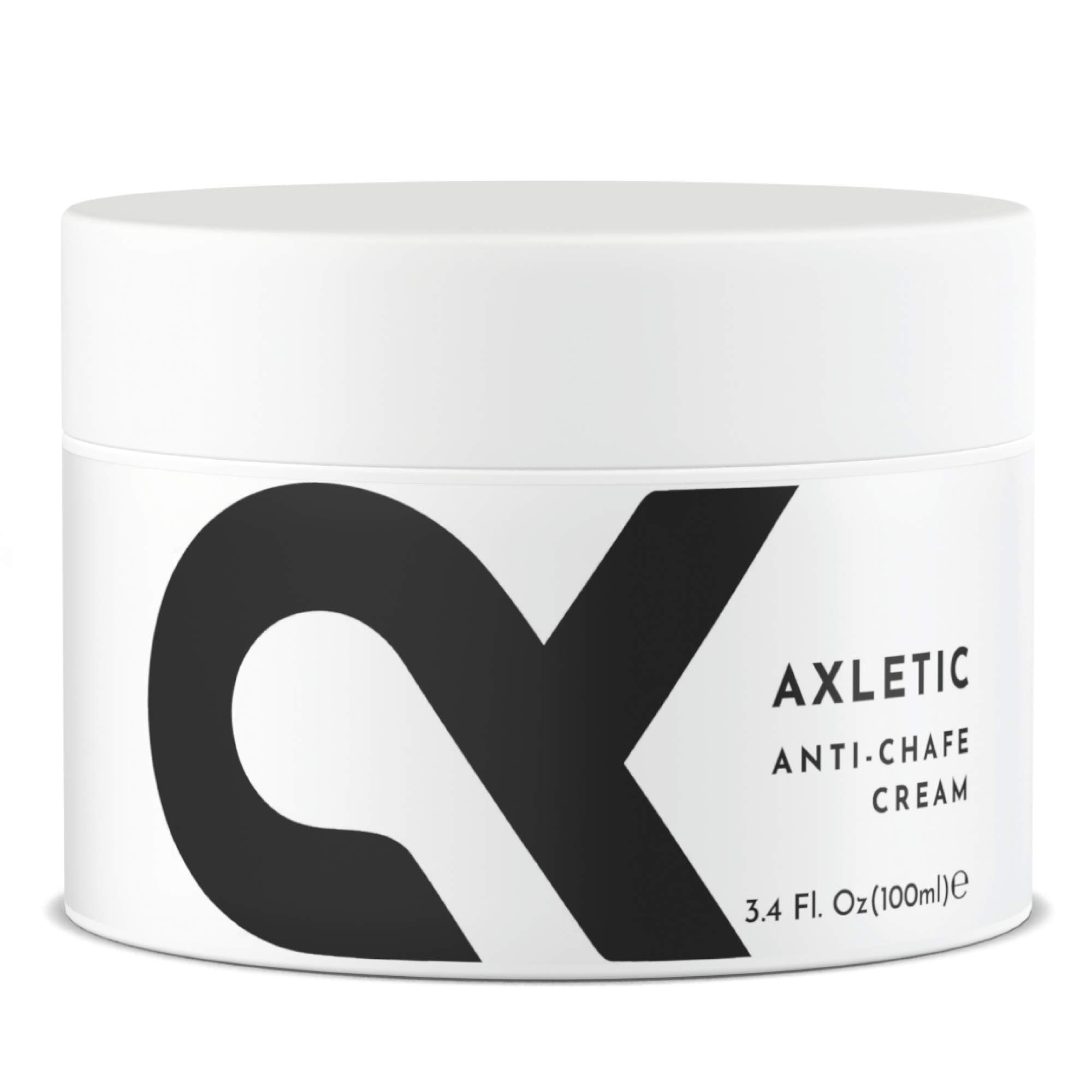 Axletic® Cycling Chamois Cream for Athletes, Durable Anti Chafing for Runners, Non-Staining & No Mess Chafing Cream for Women & Men, Cooling & Hydrating for Inner Thigh Chafing, Anti-Friction 100ml