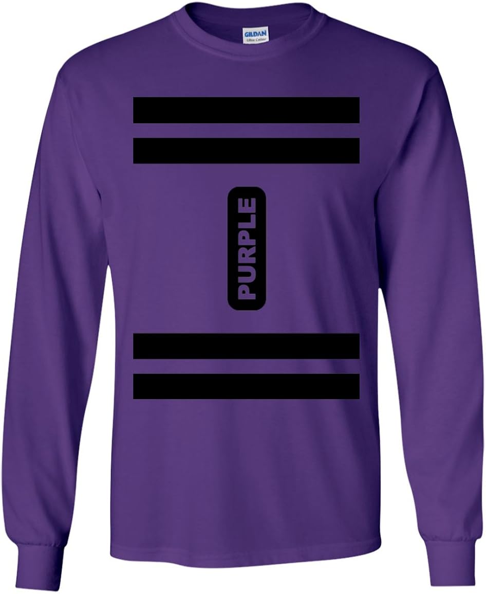 Purple Crayon Costume Long Sleeve TShirt Clothing