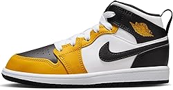 Jordan Little Kid's 1 Mid Yellow Ochre/Black-White