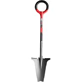 Root Slayer 22011 Garden Shovel, Serrated Blade, Red