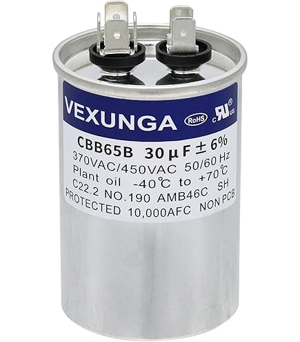 thumbnail image 2 of 50 UF X 370 VAC Round Run Capacitor - Replacement For GE/Genteq & Other Brands 2 of 13