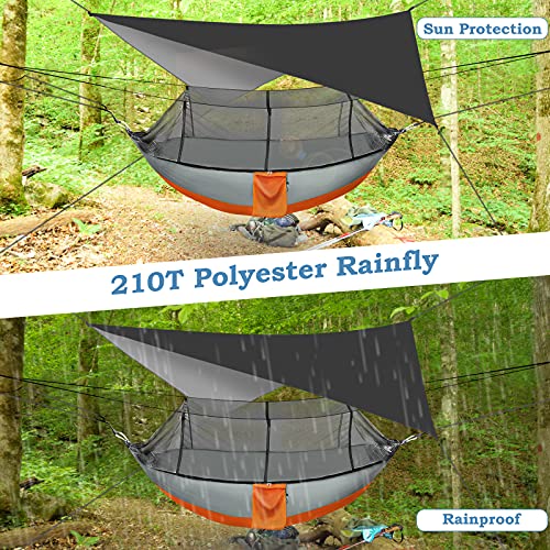 Sotech Camping Hammock Tent with Rain Fly and Bug Net, Double & Single