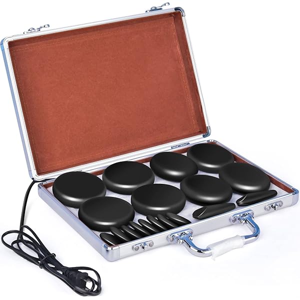 Amazon.com: Hprampi 18Pcs Hot Stone Massage Set, Hot Rocks Massage