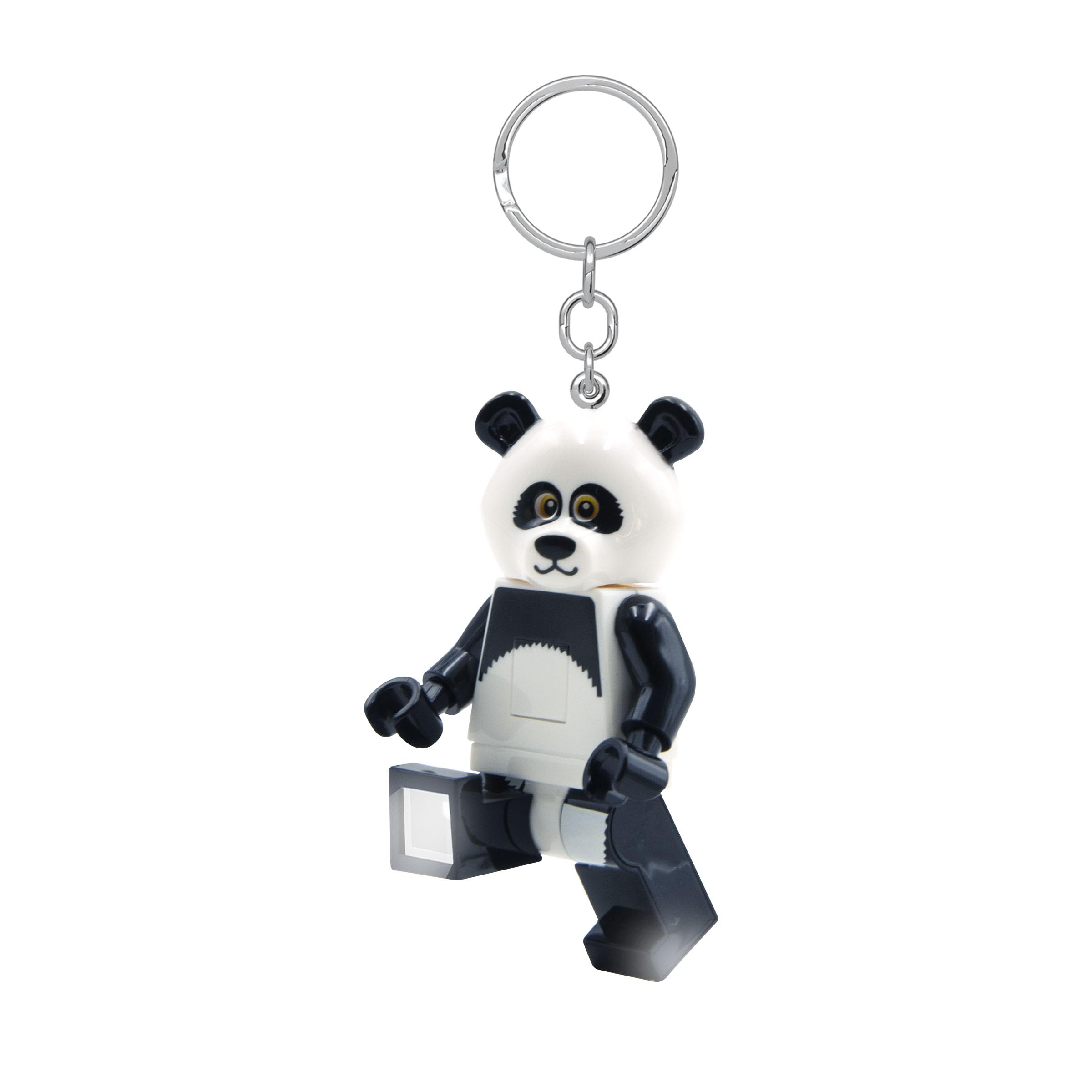 IQ LEGO Minifigures - Large 3 Inch Tall Figure Keychain Light - Panda Guy (KE195H)
