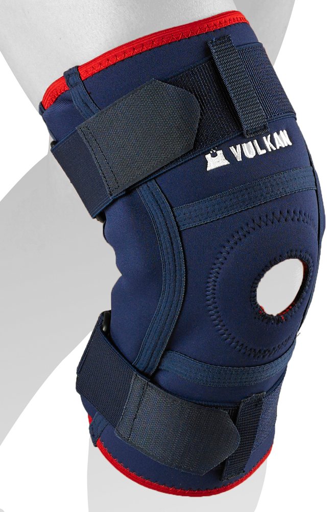 Vulkan Classic 3071 Hinged Knee Brace with Aerotherm Breathable Lining and Stabilising Strap - Small