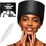AOPOW Hair Cap Treatment Steamer Deep Conditioning Thermal Cap UK Plug Black