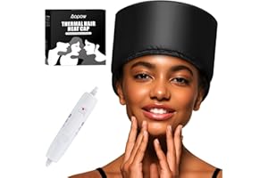Heat Cap Hair Deep Conditioning - Heating Thermal Steamer Cap Electric Hot Treatment Cap for Natural Black Afro Hair Heated H