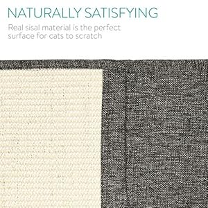 Navaris Tappeto Tiragraffi per Gatti - Tappetino Tiragraffi per Gatti Grandi e Cani - Tappeto Tira Graffi in Sisal… - immagine 4