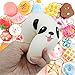 BUDI 20 Pcs Kawaii Squishies Slow Rising Jumbo/Medium/Mini Random Cake Bread Panda Bun with Phone Straps Kids Pretend Play Squishies Charms (Squishies 20Pc)