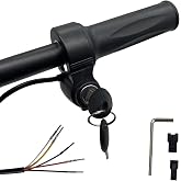 Ebike full twist throttle with key ignition 5 pin,12v-72v universal voltage | Ridstar Q20 electric bike throttle replacement