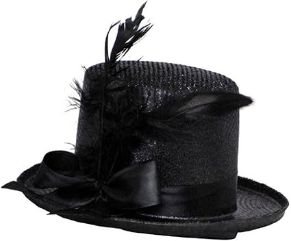 black glitter top hat