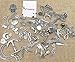 100g Mixed Charms Pendants Assorted DIY Antique Bronze Charms Pendant for Crafting Bracelet Necklace Jewelry Findings Jewelry Making Accessory (Silver)