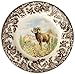 Spode Woodland Salad Plate, Bighorn Sheep, 8 Inch | American Wildlife Collection | Made in England | Ideal Hunting Cabin Décor | Microwave and Dishwasher Safe