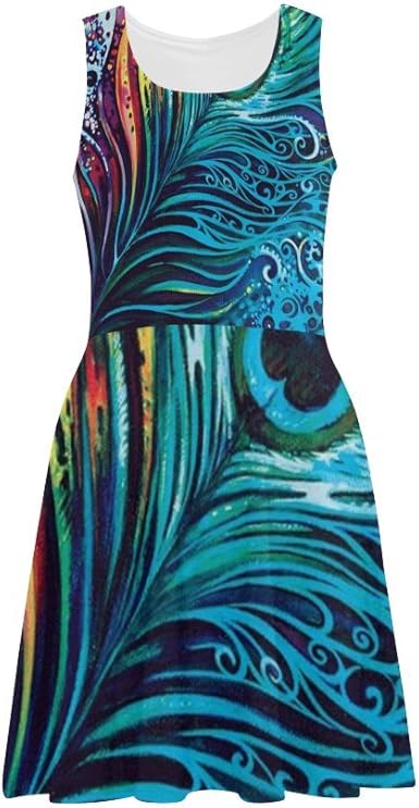 peacock sundress