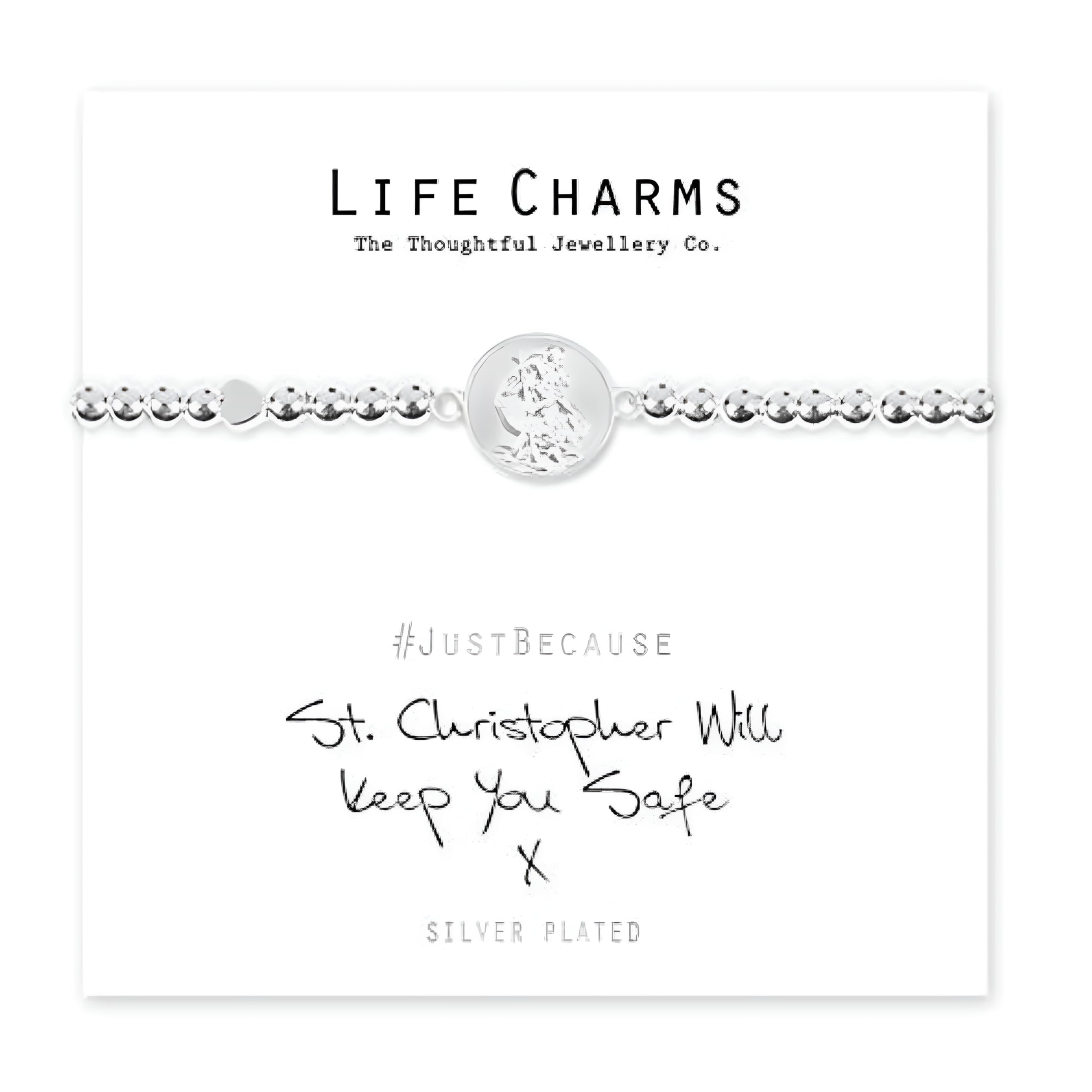 Life Charms St Christopher Will Keep You Safe Bracelet