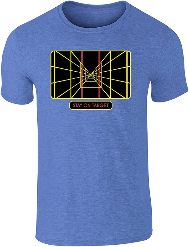 Stay On Target Targeting Computer SciFi Graphic Tee T-Shirt for Men