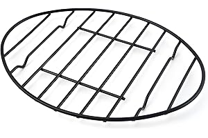 Metal Cooling Rack 9 X 6 in, Long-Lasting Iron for Baking, Rack Roasting Pan Cooking, Black Coated Ideal Pans