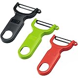 Kuhn Rikon 3-Set Original Swiss Peeler, Red/Green/Yellow (3-Set, Red/Black/Green)